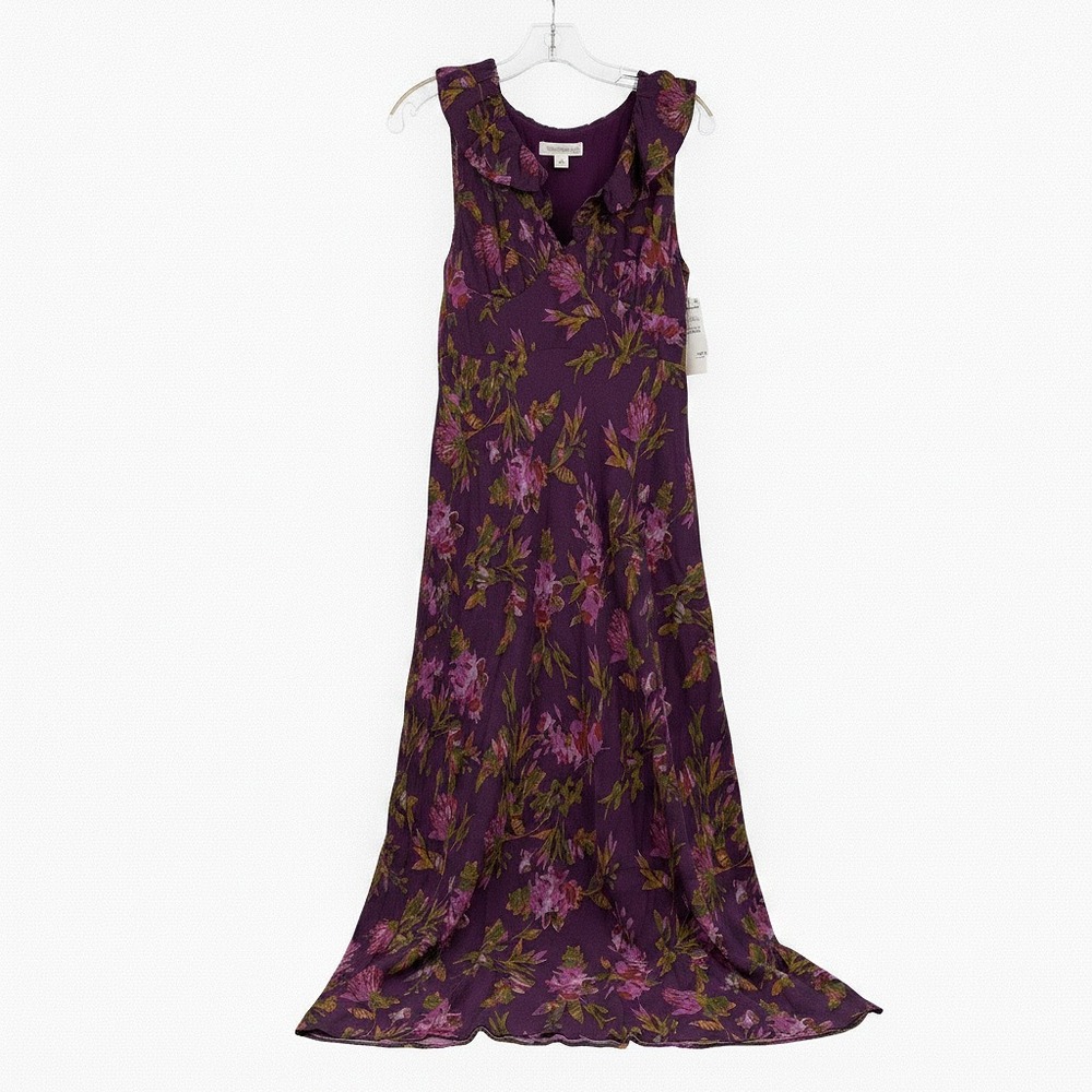 Treasure & Bond Purple Floral Maxi Dress | Womens M